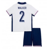 England Kyle Walker #2 Replika babykläder Hemmaställ Barn EM 2024 Kortärmad (+ korta byxor)